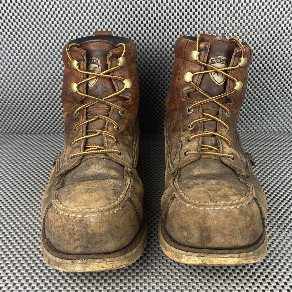 Irish Setter Wingshooter Work Boots Mens Size 10 D Brown Safety Steel Toe 83632